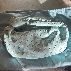 Elegant Woven Light Blue Mini Bag